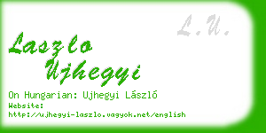 laszlo ujhegyi business card