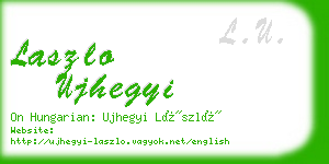 laszlo ujhegyi business card